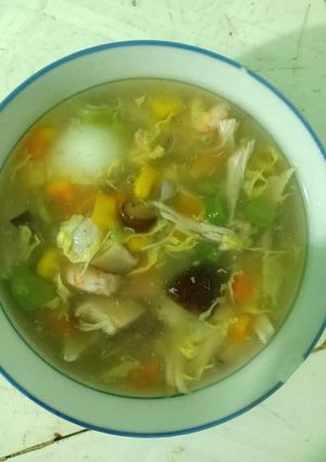Hình của món Súp gà thập cẩm.