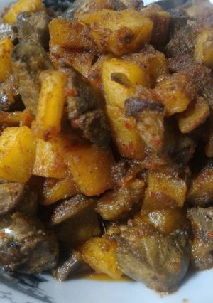 Foto resep Sambal goreng kentang rempela hati ayam