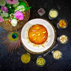 A picture of Bread Khoya Stuffed Malpua.