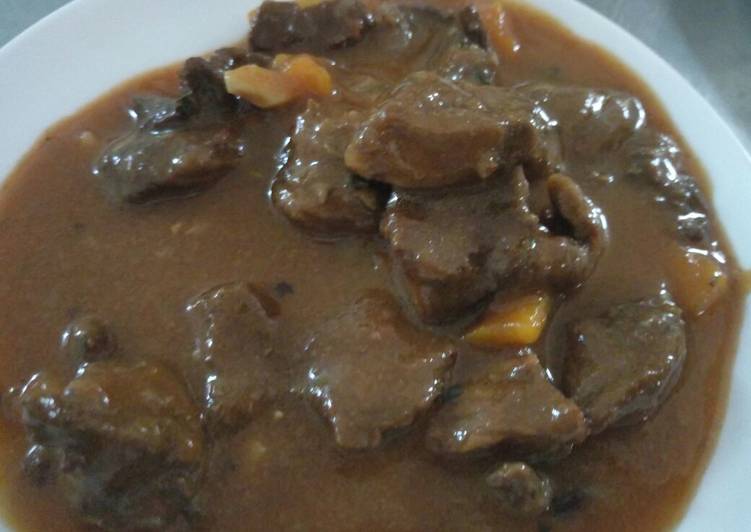 Brown lamb stew