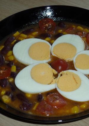 Kukoricás babfőzelék konzerv babból recept fotója