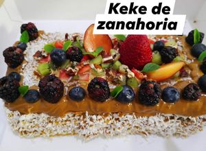 Una foto de Keke de zanahoria