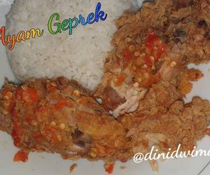 Cara Cepat Ayam Geprek Lezat Mantap