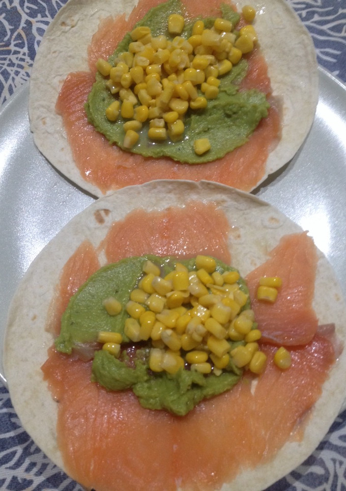 Una foto de Fajita de salmón