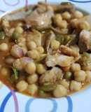 Cocido de Garbanzos con verduras y filete de cerdo