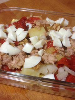 Una foto de Ensalada con pimientos