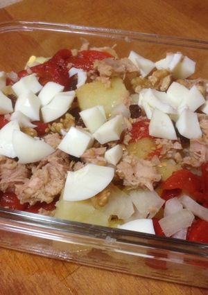 Una foto de Ensalada con pimientos