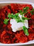 Beetroot Tomato Khichdi/ Red daal Khichdi