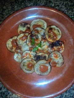 Una foto de Berenjenas al horno con mojo picón casero