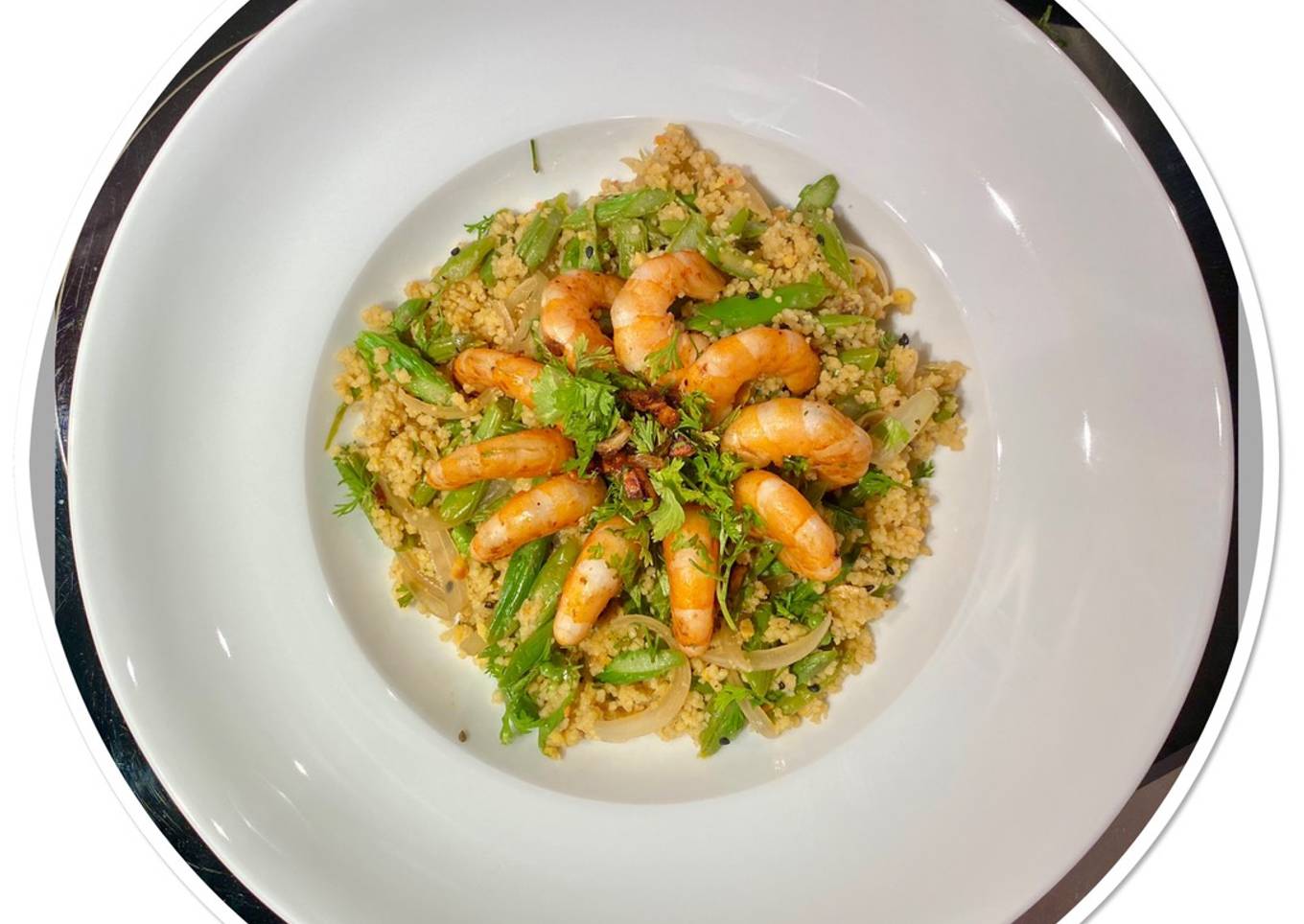 Taboulé thaï aux crevettes