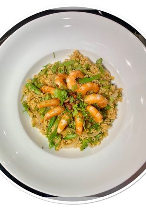 Une photo de Taboulé thaï aux crevettes