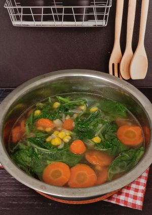 Foto resep Bening Bayam Jagung Wortel
