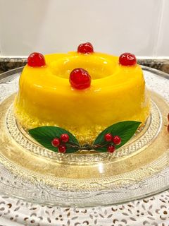Una foto de Pastel tocino de cielo y coco