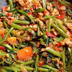 Tumis sambal tempe kangkung-レシピのメイン写真