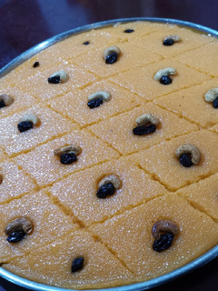 A picture of Poha semolina sweet #feast.