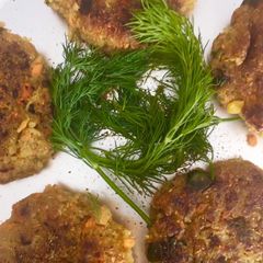A picture of Quinoa patties.