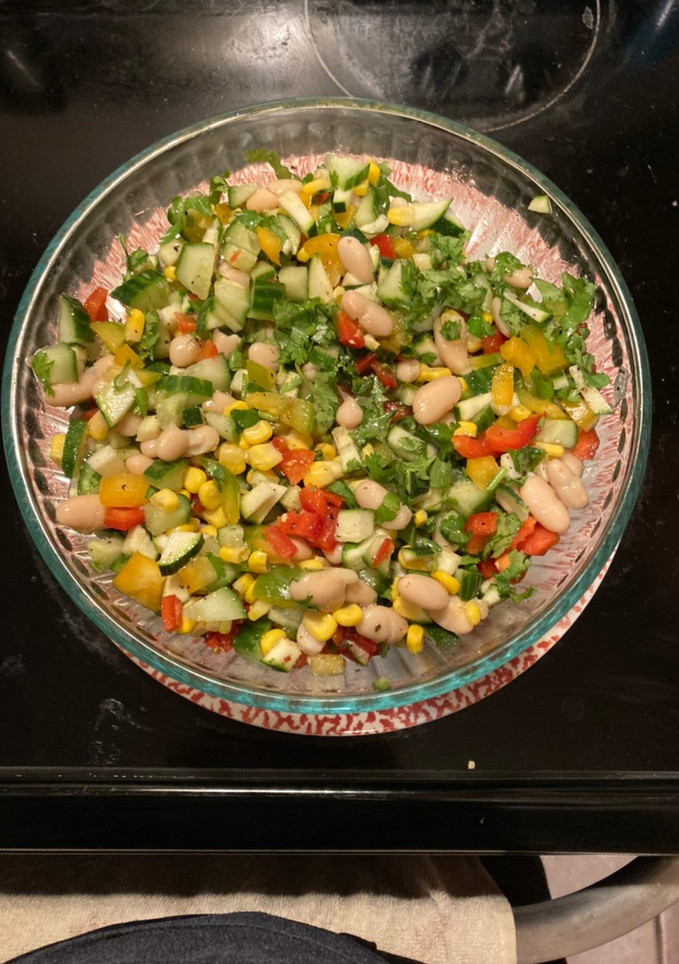 Una foto de Ensalada con frijoles 😊