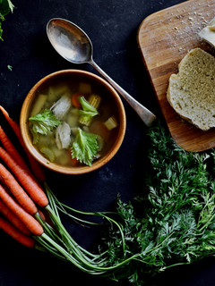 A picture of Chicken and Vegetable Soup.