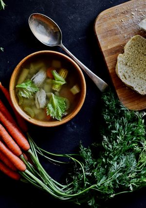 A picture of Chicken and Vegetable Soup.
