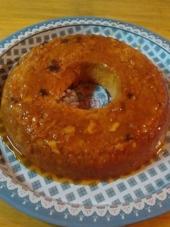 Una foto de Budín de pan sencillo