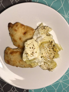 Una foto de Patatas panadera con nata ligera