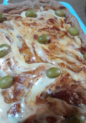 Una foto de Pizza integral