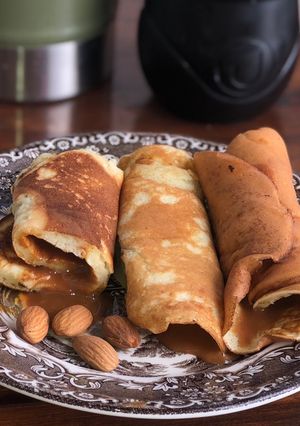 Una foto de Panqueques con Dulce de leche 👑
