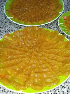 عکسی از دستور حلوا زعفرانی