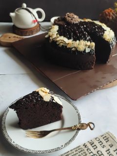 Foto resep Brownies Kukus Putih Telur (Moist & Nyoklat)