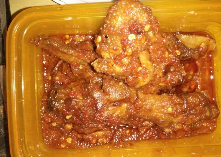 Resep Ayam Sambel setan ala chef Merty bhianda Anti Gagal