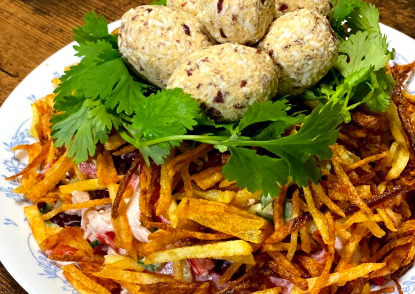 Kawaii Bird Nest Salad