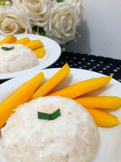 Foto resep Mango Sticky Rice with Coconut Fla