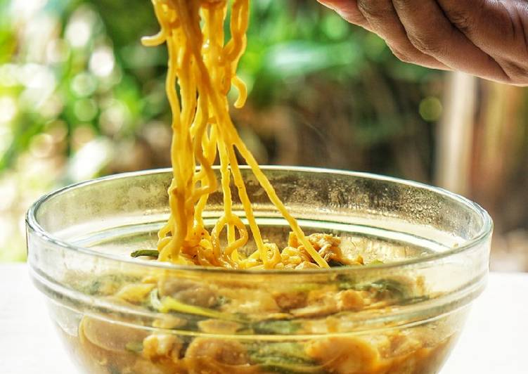 Resep Mie Dog-dog Bumbu Iris, Lezat