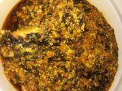 A picture of a nigerian egusi soup