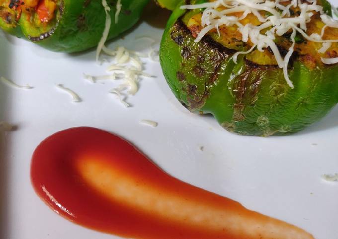 Bharwa Capsicum(Stuffed Bell Peppers)