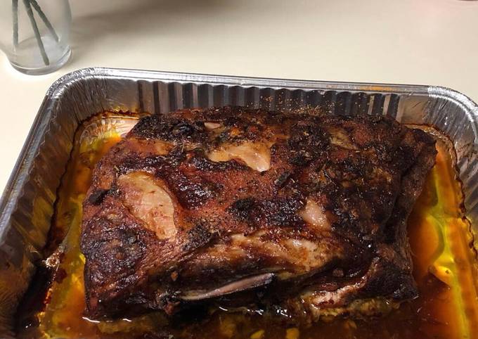 Pernil (puerto rican style pork shoulder)