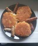 Breaded Bubble and Squeak cakes
