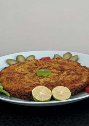 عکسی از دستور کوکوی گردن مرغ