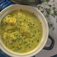 A picture of Methi Malai Chicken.