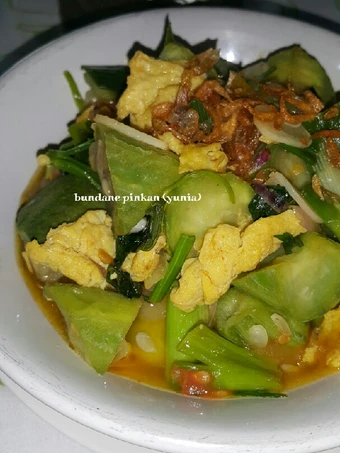 Cara Mudah Membikin Resep #171 Tumis oyong telur yang Lezat Sekali Anti Ribet, Mantap Sekali