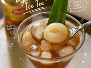 Gambar lychee tea teh leci