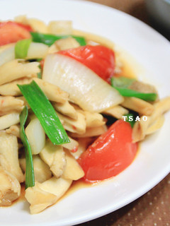 蕃茄燒杏鮑菇 的食譜成品照片