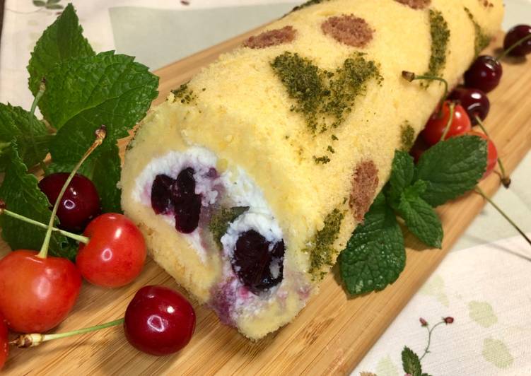 Easiest Way to Prepare Perfect Cherry Roll Cake🍒