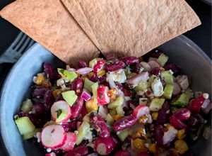 Une photo de Salade mexicaine avec maïs à l’airfryer