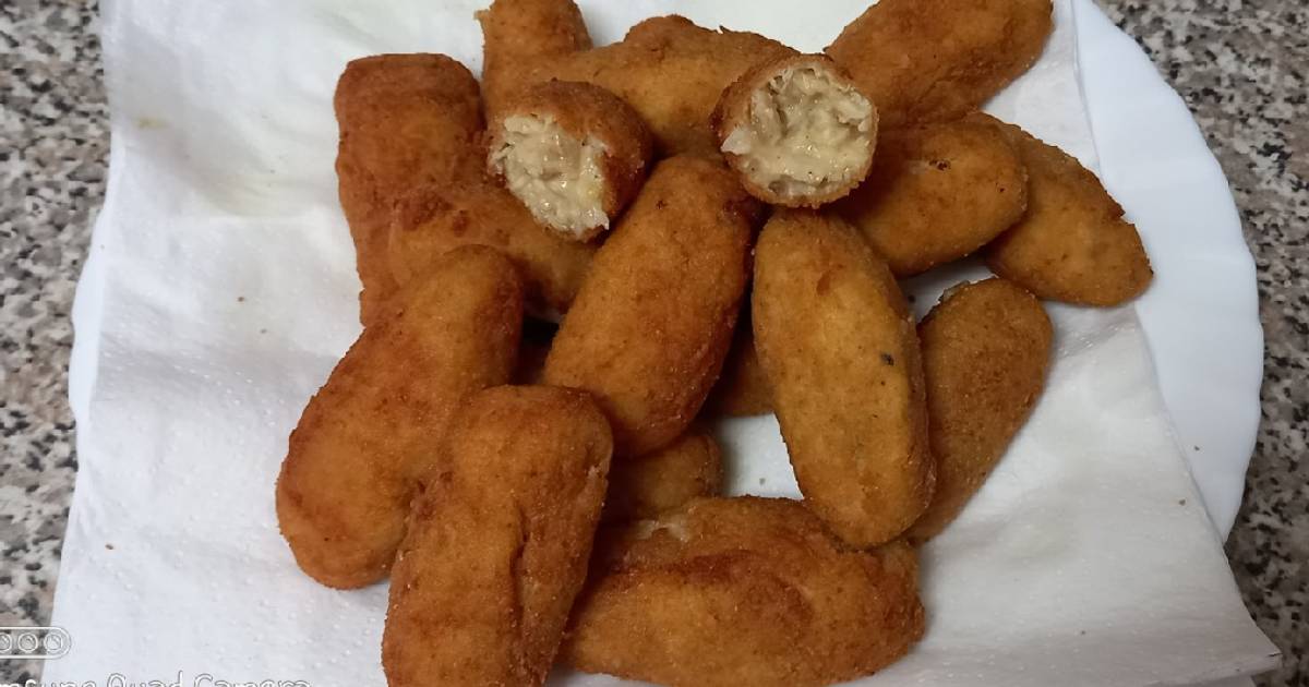 Croquetas de guiso de pollo Sin Gluten Receta de Antonio Cookpad
