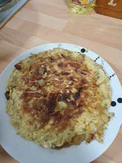 Una foto de Tortilla de cebolla