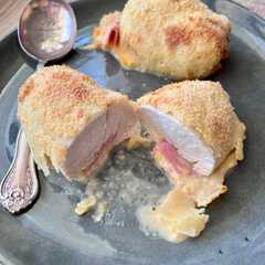 Cordon bleu à l’air fryer-レシピのメイン写真