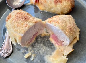 Une photo de Cordon bleu à l’air fryer