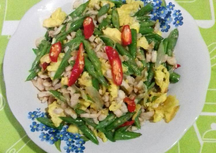 Resep Resep Simple Weekend,Tumis Buncis Kornet/Ayam 💖💖💖, Anti Gagal