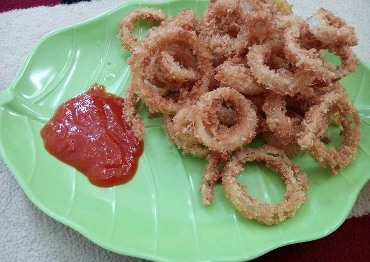 Resep Onion Ring Crispy oleh Putrilestari - Cookpad